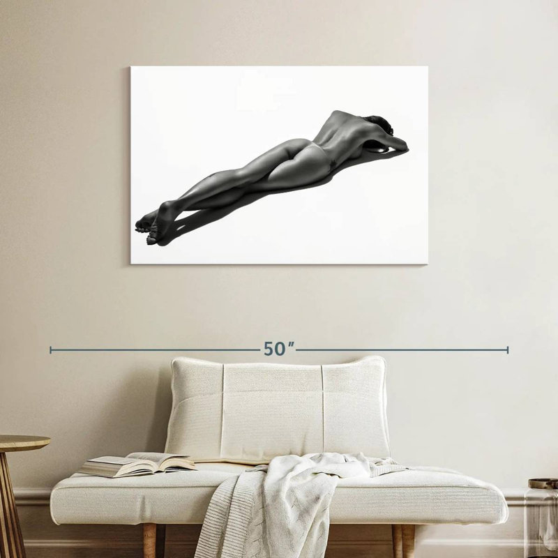 Noir Sunbathing Model, 26" H x 39" W