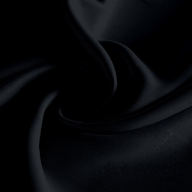 Paire de rideaux occultant et isolants avec œillets , Noir, 46 po x 84 po
