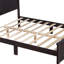 Lit plateforme Jinessa avec tête et pied de lit Curl Design, cadre de lit, lits -925610997