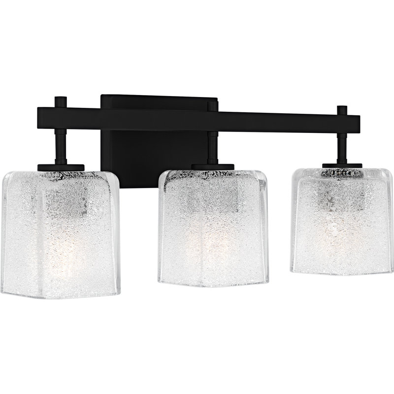 Luminaire de salle de bain Allisen, Noir mat