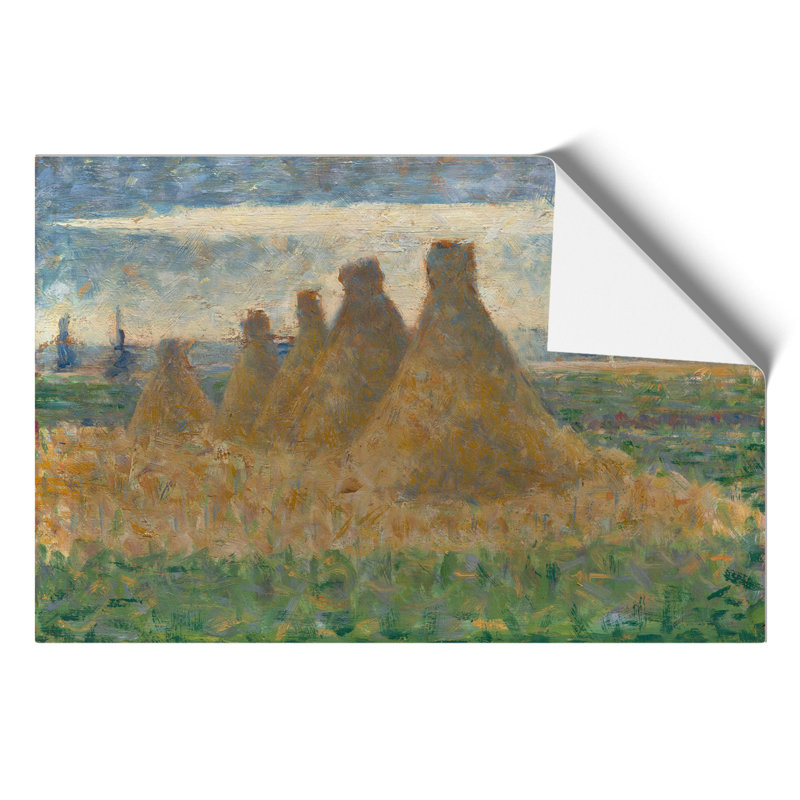 Haystacks by Georges Seurat - Frameless Print, 30cm H x 42cm W x 0.1cm D