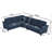 "102.56" Wide Reversible Sectional Sofa with Corner Lounge Seat-1011124264