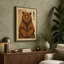 Noble Bear Japandi - Wrapped Canvas-1827426331-1827426311