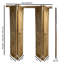 Portes de grange pliantes à double finition en bois d'aulne avec quincaillerie coulissante en bois-102356079
