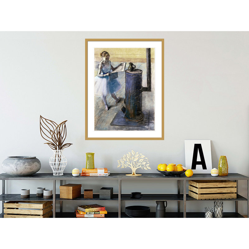 «Dancer Resting» par Edgar Degas, impression giclée encadrée, H 41,5 po x l 32,28 po