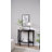 Arinjay 36"W Semicircle Console Table with Open Bottom Shelf-1665001327