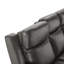Canapé inclinable électrique en cuir véritable de 88,2 po de large Kenol avec appui-tête réglable-114572862