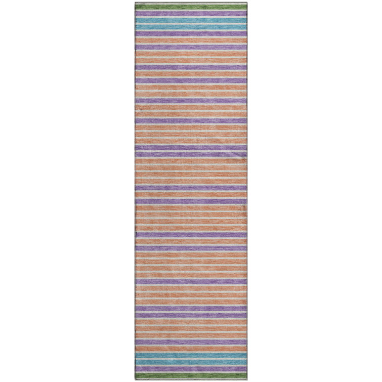 Premium Machine Washable Elize AMF1398 Stripes Rug