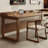Brown Rectangular Solid Wood desk-108304452