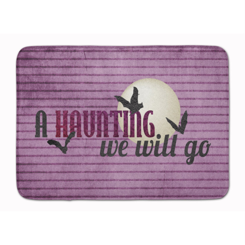 Tapis pour salle de bain en mousse à mémoire de forme halloween haunting go