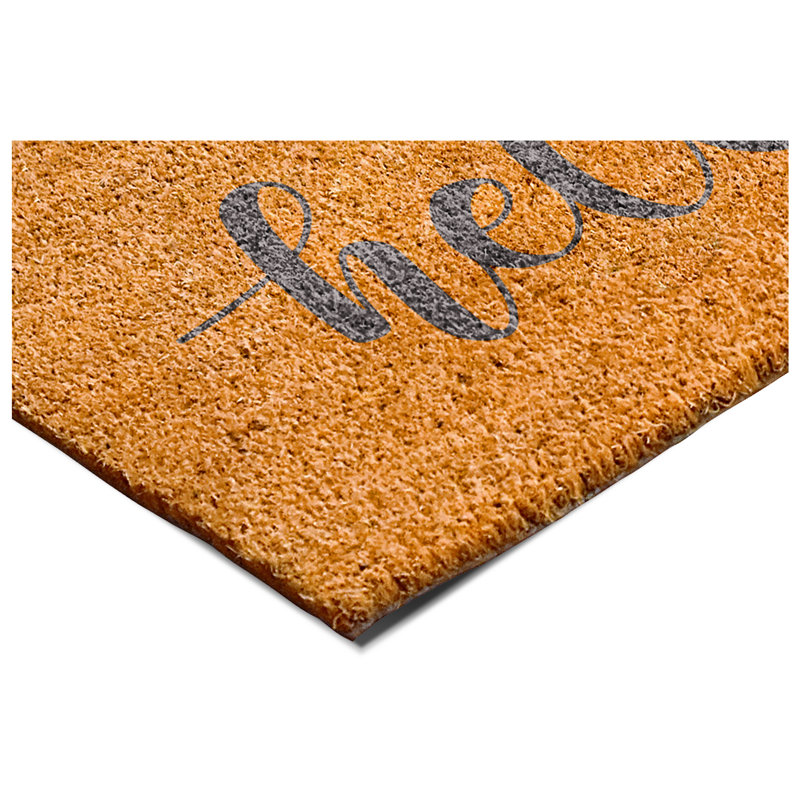 Non-Slip Indoor / Outdoor Doormat, Gray, 17" W x 29" L