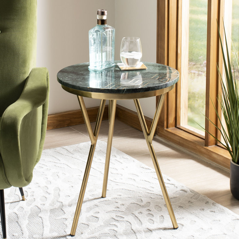 Marble Top End Table