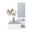 Armoire flottante pour couloir Lowell, salon, blanc