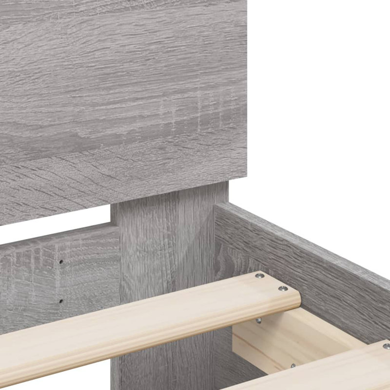 Ninabelle Bed, Grey Sonoma, King ( 150 x 200 cm)