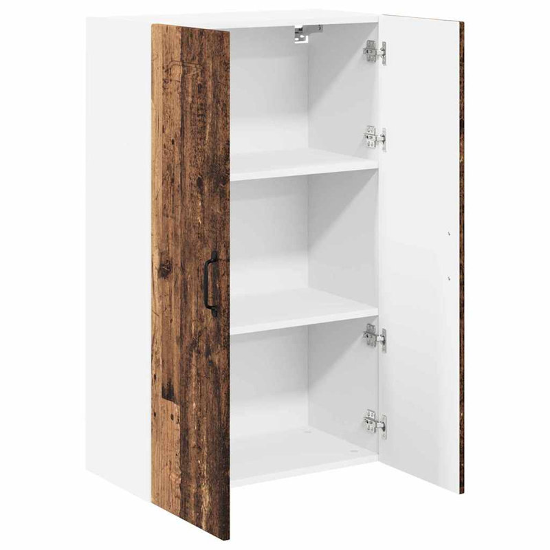 Vidaxl Kitchen Wall Cabinet With Shelf Sonoma Oak 80 X 31 X 100 Cm, 100cm H x 60cm W x 31cm D, Old Wood