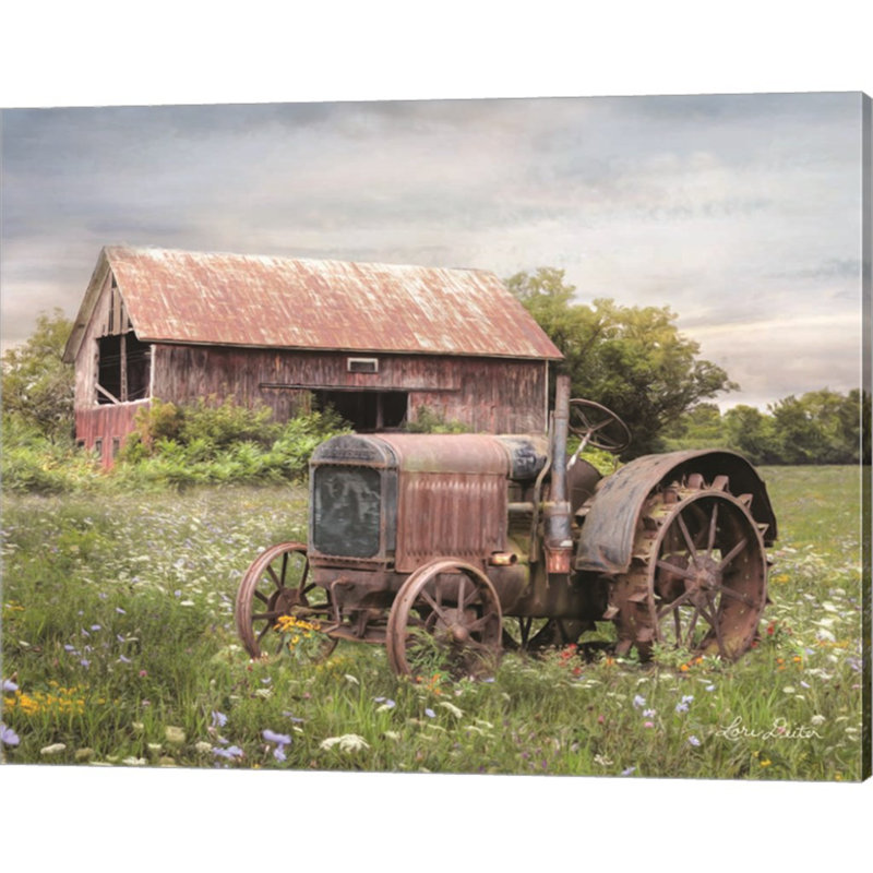«Clayton Tractor» par Lori Deiter, art mural sur toile