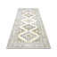 Tapis de couloir unique en laine noué à la main de style années 1960 de 4 pi 8 po x 12 pi 7 po en beige / bleu / brun