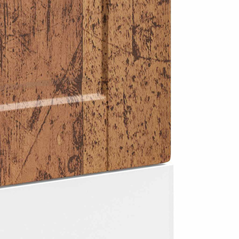 Panneau de lave-vaisselle Vidaxl en bois d'ingénierie durable standard, H 26,4 po x l 17,7 po x P 0,6 po, Bois ancien