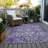 Machine Washable Indoor/Outdoor Xhevrie Purple Rug-158805353