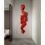 Décoration murale en fer rouge vif