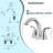 2 Handle Bathroom Faucet with Drain-59762345