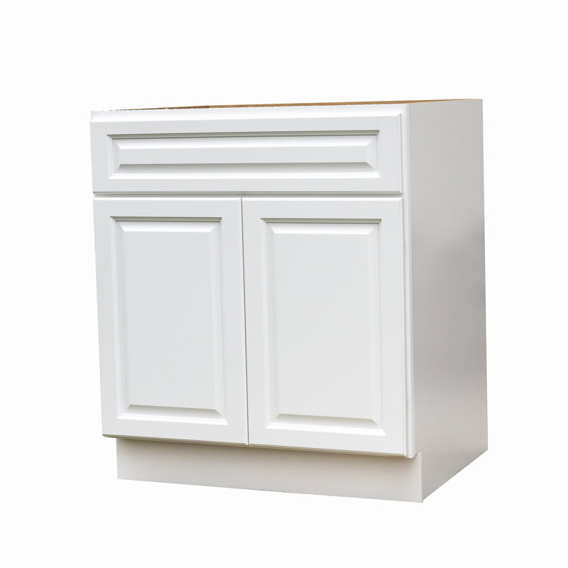 36" White Kitchen Sink Base Cabinet