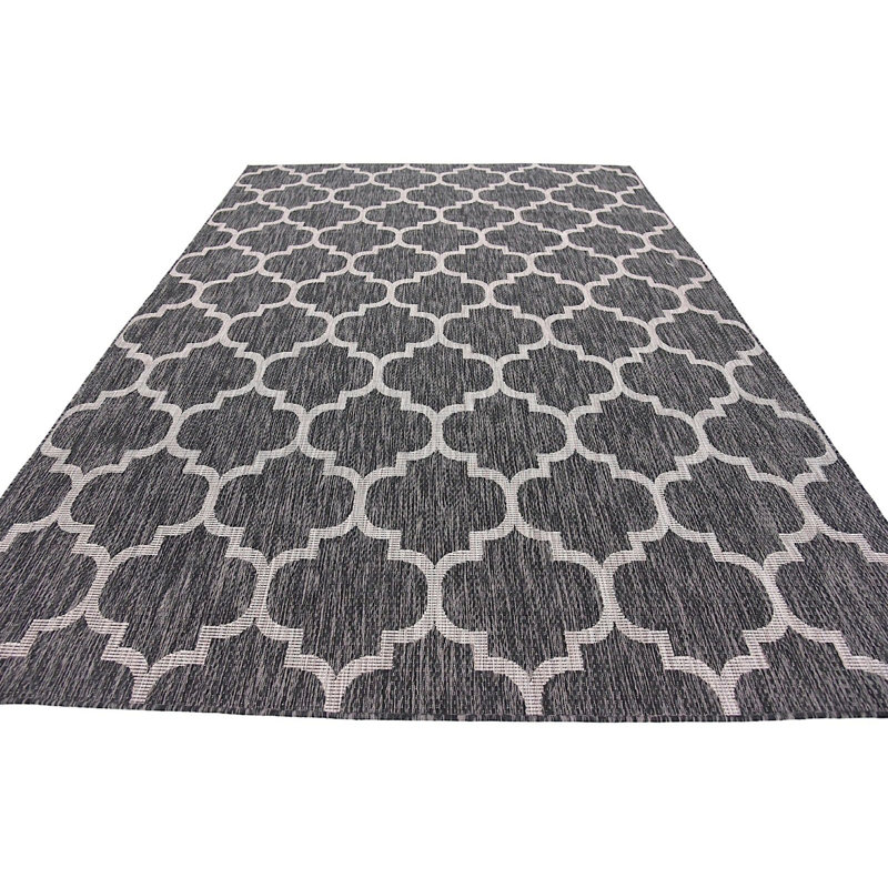 Tapis d'extérieur couleur gris anthracite, Rectangle 7 pi x 10 pi