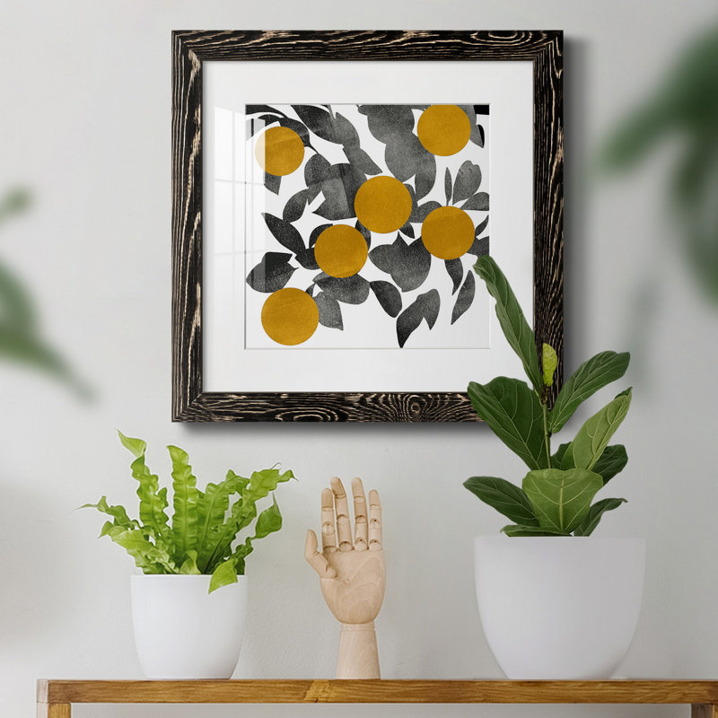 «Shadow Branch IV», reproduction encadrée de qualité supérieure - prête à être accrochée, H 35,5 po x l 35,5 po x P 1,5 po