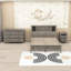 Ensemble de chambre à coucher, lit plateforme avec tête de lit, table de chevet et commode 3 pièces Kuehne-997863585-997863584