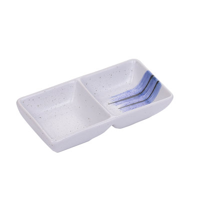 Yanco Ocean Porcelain Divided Serving Dish