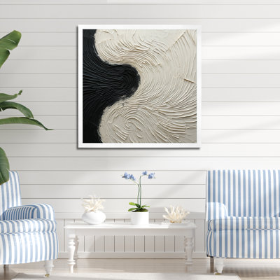 Minimalisme noir et blanc, réunion d'art - Abstrait, reproduction d'art mural