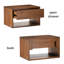 Halya Solid Wood Bedside Table Floating Nightstand-899469589