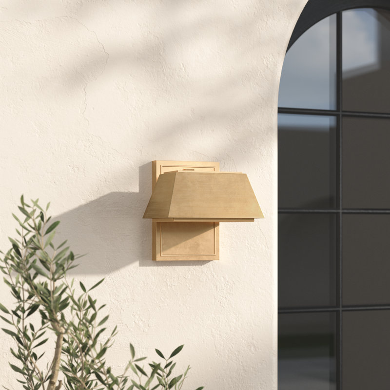 Baleine Aluminum LED Wall Light, Brown