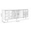 Buffet rétro en bois massif noir-202515249