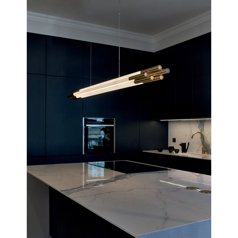 Org 5 - Light LED Pendant, 3.03" H x 51.18" W x 4.33" D