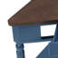 Table de bout à 3 niveaux, table d'appoint triangulaire en bois 33,8 po, pieds en bois massif-980871584