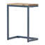 Grande table d'appoint en bois de sapin et en fer de style antique, apportant un rangement esthétique à votre décor, 12,51 pouces de largeur, 17,85 de profondeur, 25,63 pieds de hauteur avec une base à plateau naturel, idéale pour divers-1549776564
