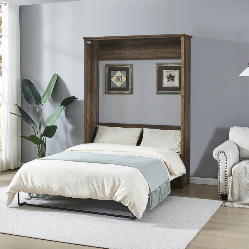 Armoire murale escamotable Murphy, Double, Brun