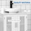 Meuble-lavabo sous le lavabo blanc