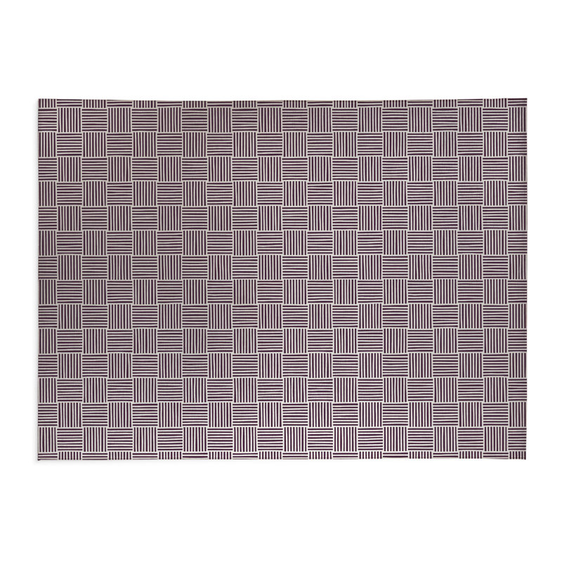 Tapis de cuisine Gridblocked, Rectangle 4pi x 6 pi, Aubergine