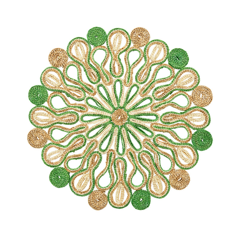 Marisol Placemat, Green/Natural
