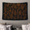 Tapisserie murale «Orange Botanical Illustration» - Décoration murale botanique