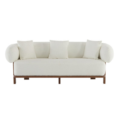 Round Arm Curved Sofa