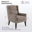Fauteuil d'appoint rembourré en polyester (ensemble de 2)-893062863