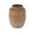  Magnesium Oxide Distressed Decorative Vase with Raised Braided Accents-133773959