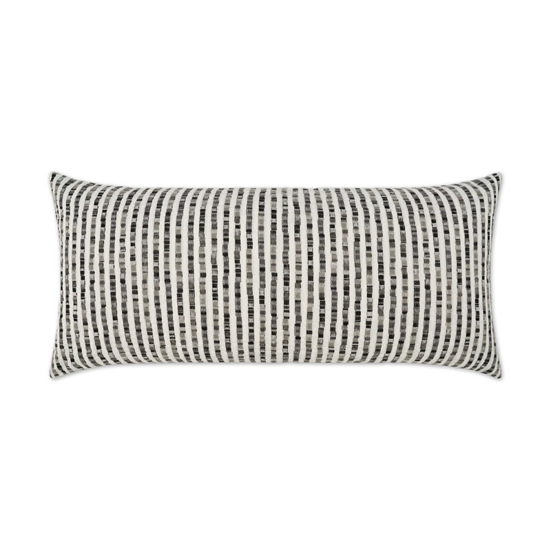 Lonny Throw Pillow, Domino, Rectangle 12"H x 24"W