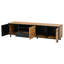 Unfinished TV Stand for TVs up to 77" with Fireplace Included