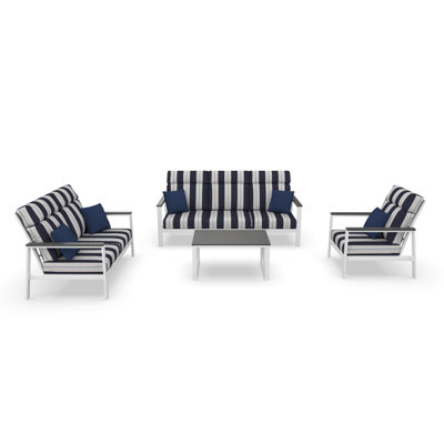 Townsend 4 Person Seating Group With Sunbrella Cushions