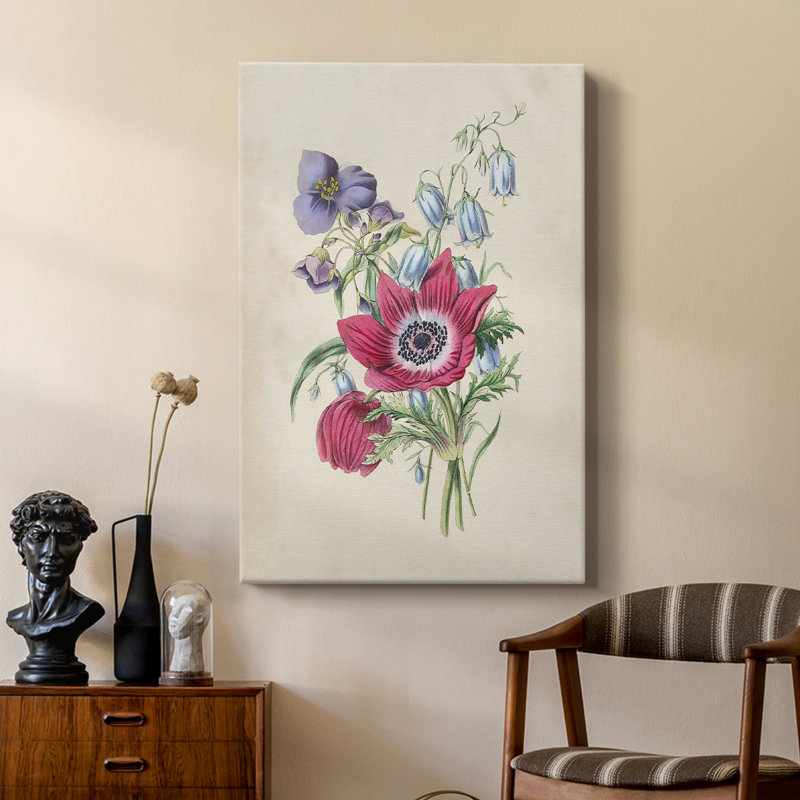Bouquet de jardin antique I - galerie Cavas sur mesure, H 18 po x l 12 po