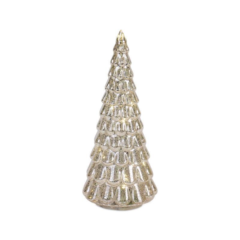 Glass LED 4 Piece Tree Set